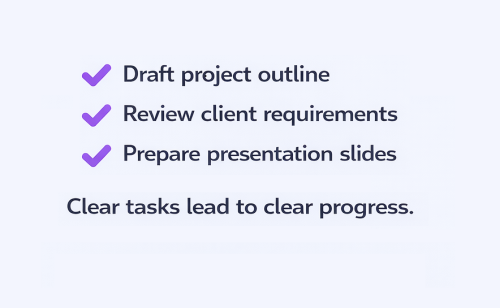 📌 One small habit that makes projects succeed